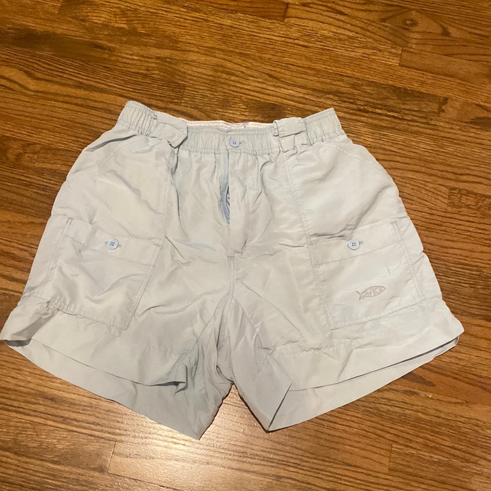 Aftco fishing shorts, powder blue